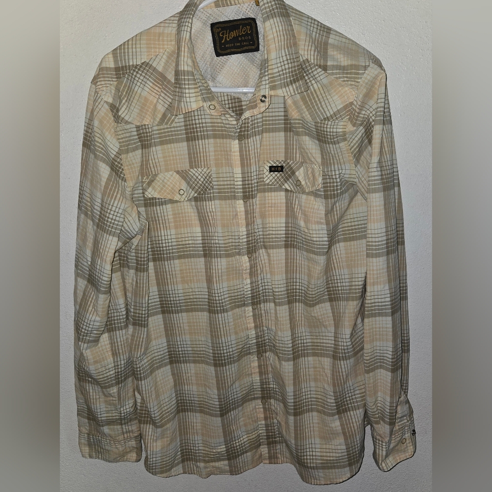 Howler Bros Western  Long Sleeve Medium Shirt Lot Of 2